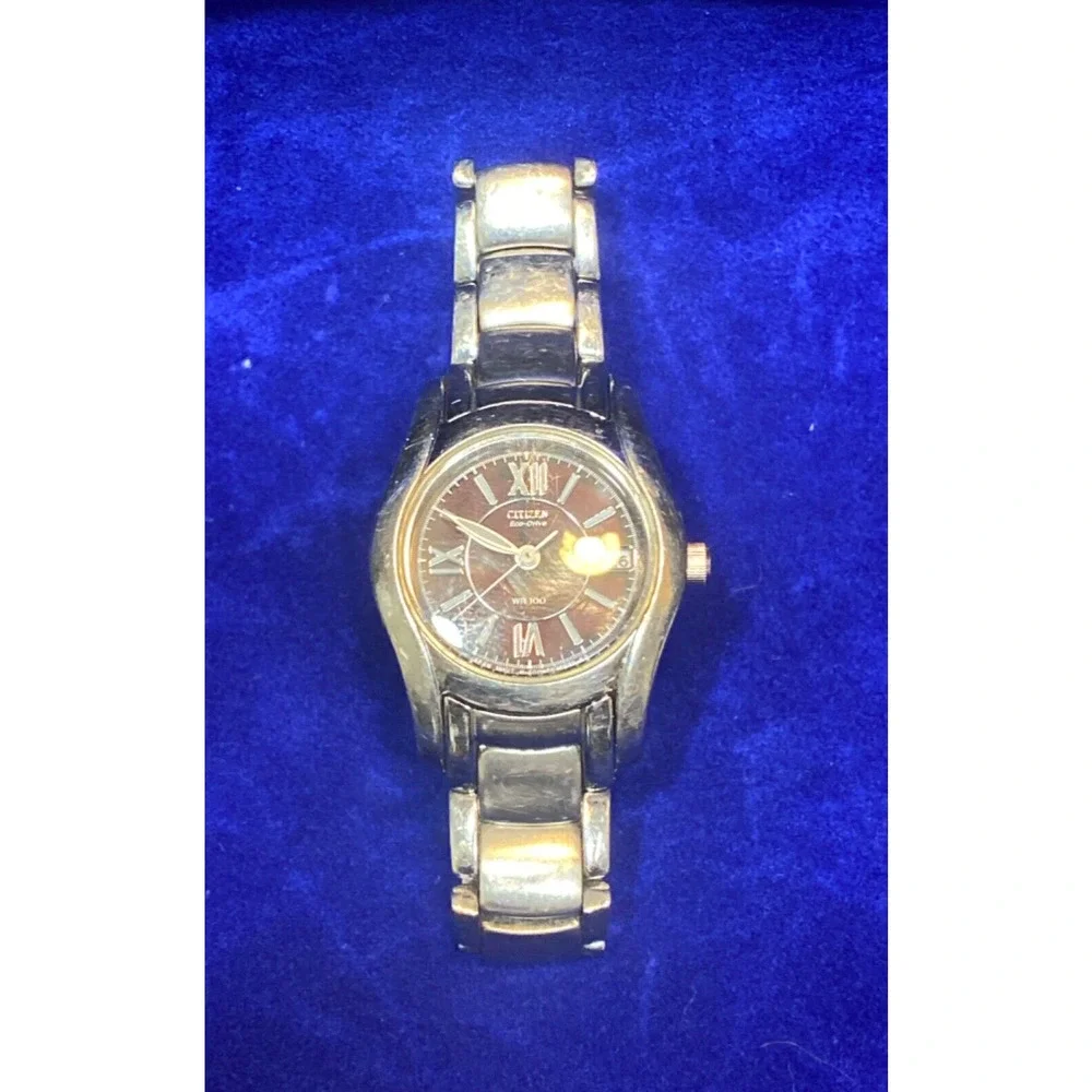Citizen Eco Drive Women's Watch Silver Black